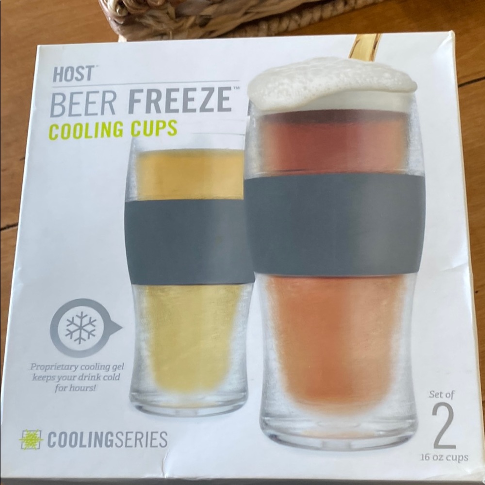 Host Freeze, Frozen Mugs, Freezable Pint Set, Beer Keep Your Drinks Cold